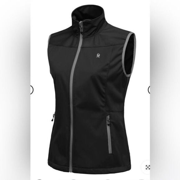 Little Donkey Andy Softshell Vest, Windproof, water resistant NWT Black size S - Picture 1 of 10